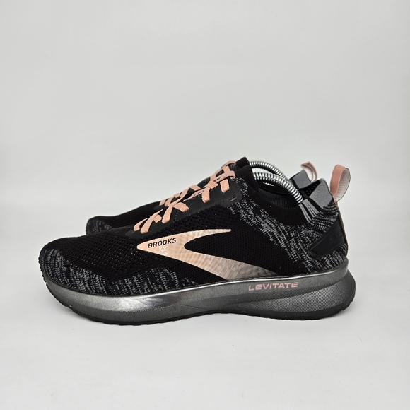 Brooks Levitate Black Pink Running Shoes Women's Size1